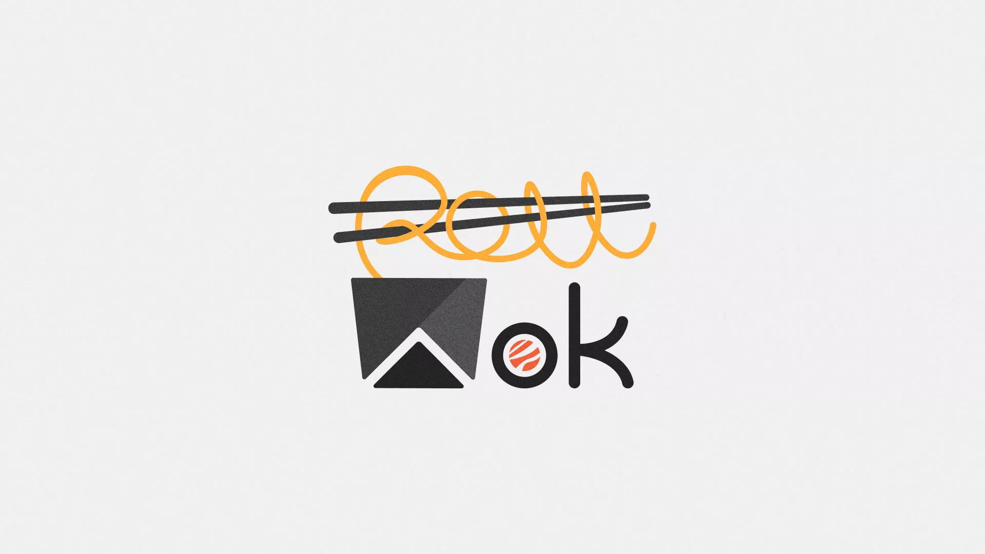 Разработка логотипа суши-бара «Roll Wok Club» в Шлиссельбурге